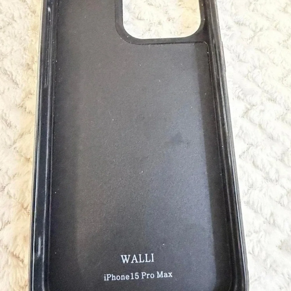 Walli Case for iPhone 15 Pro Max Brown Checkerboard